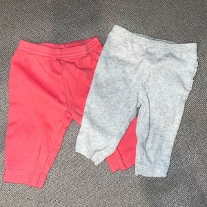 2-Pack Baby’s Pants. 3 Months.